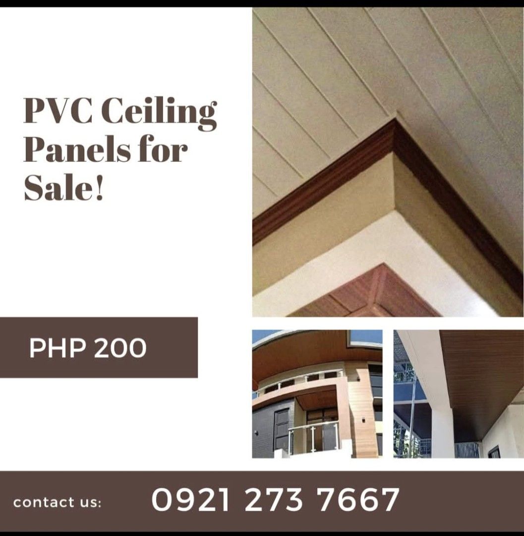 Spandrel Eaves PVC Ceiling panels hardieflex (Category: Construction & Building Materials) located in Caloocan City. Submitted by archiereno45379 (Listing ID 1437366141, Image 1). Description: Our PVC Ceiling Panels will give your place a better look, by creating a lmodern and elegant environment for you and your family❤️ Define your style and make your home more premium with our PVC Ceiling Panels. For more information, contact us a 📞0921273766