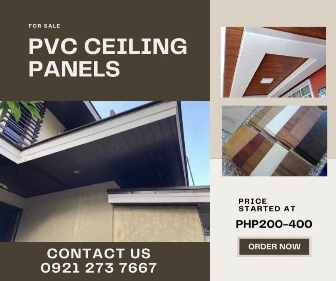 Spandrel Eaves PVC Ceiling panels hardieflex (Category: Construction & Building Materials) located in Caloocan City. Submitted by archiereno45379 (Listing ID 1437366141, Image 3). Description: Our PVC Ceiling Panels will give your place a better look, by creating a lmodern and elegant environment for you and your family❤️ Define your style and make your home more premium with our PVC Ceiling Panels. For more information, contact us a 📞0921273766