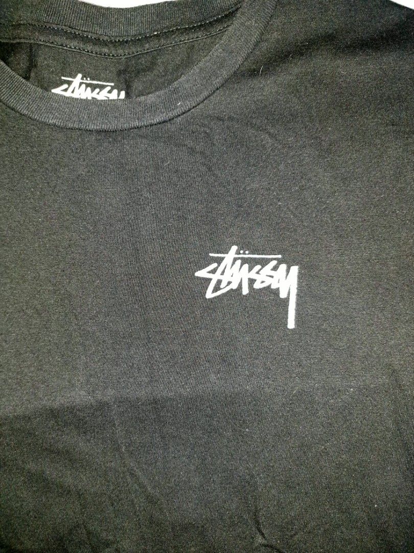 Stussy black tee y2k archive (Category: Tshirts & Polo Shirts ) located in Quezon City. Submitted by madshoppe (Listing ID 1437342605, Image 3). Description: W17xL26 see flaws on last pic.