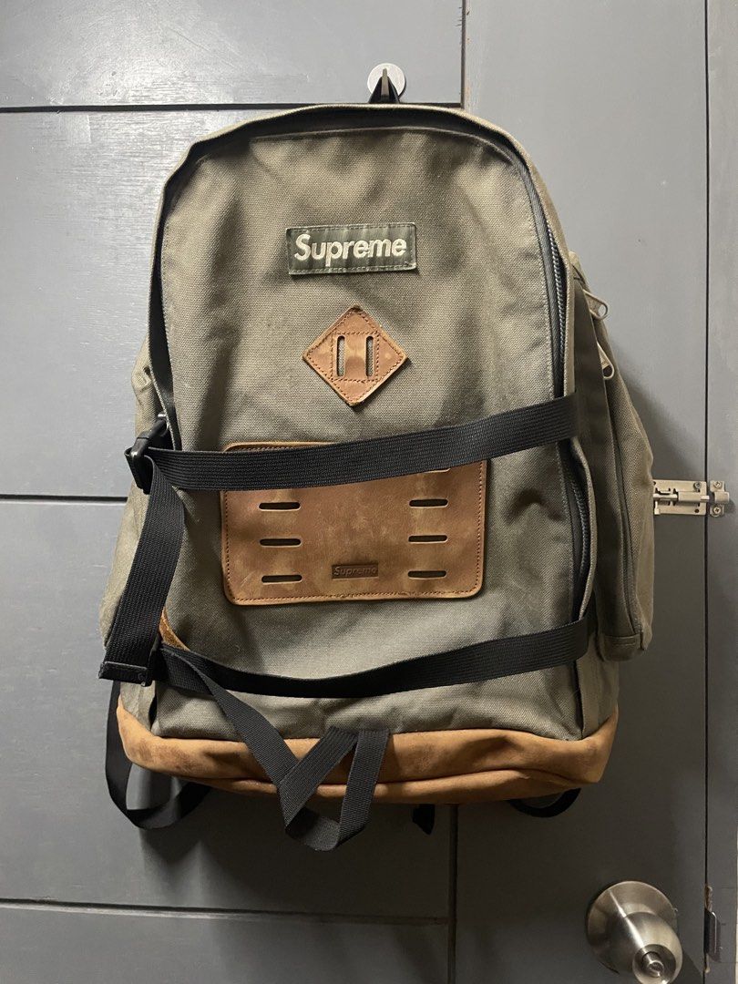 Supreme 25th Backpack 08AW (Category: Backpacks) located in Quezon City. Submitted by v1b1n (Listing ID 1437268216, Image 1). Description: Markdown price! Guaranteed Authentic from an early supreme collection 08 aw 2nd ever collection after the 2007 initial release Well used but still has a lot of life to it. No major issue, only signs of usage. DM.