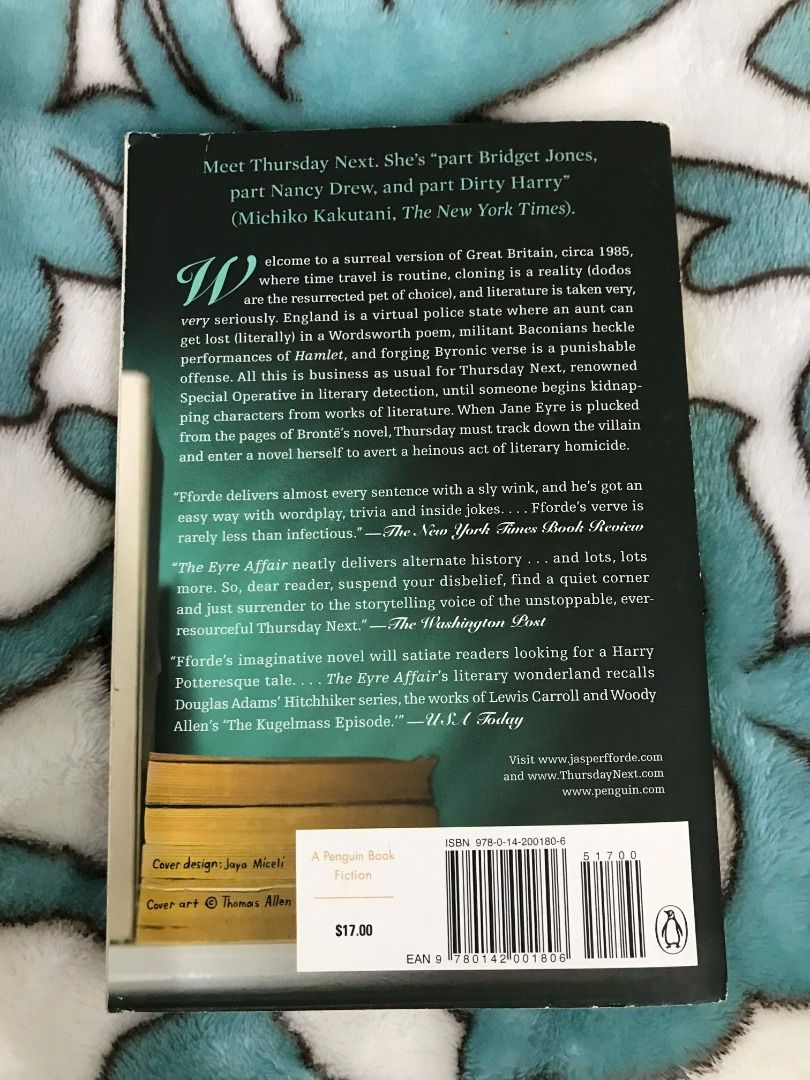 the eyre affair by jasper fforde (Category: Storybooks) located in Davao. Submitted by vyyrsc (Listing ID 1437271518, Image 2). Description: 𝄞 additional notes somewhat visible spotting no annotations etc mop: gcash.