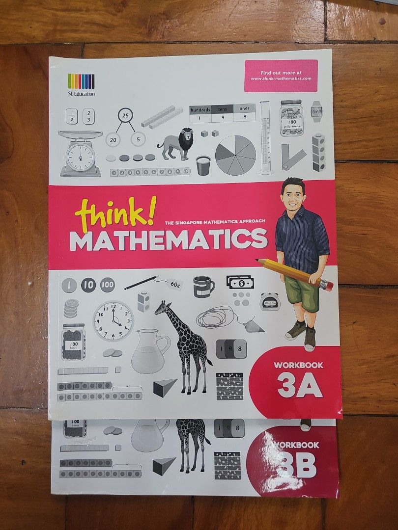 Think! Mathematics Workbook 3A & 3B (Category: Textbooks) located in Quezon City. Submitted by marie.kn (Listing ID 1437253629, Image 1). Description: - Think! Mathematics Workbook 3A & 3B - Some pages have been written on - Ideal for extra practice and review .