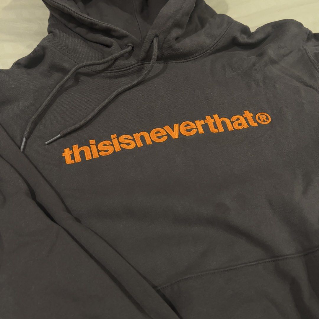 thisisneverthat Brown Hoodie (Category: Hoodies) located in Paranaque City. Submitted by btslite (Listing ID 1437380940, Image 2). Description: - thisisneverthat brown hoodie - Orange logo on the front - Size: M (22x25) - No issues - Hood with drawstrings - Kangaroo pocket ⚠️ Condition: Pre-loved / second-hand. Not brand new—may have minimal signs of use. 📍 Location: Parañaque City (near SM Bicutan) 💳 Payment: GCash / Bank Transfer/BPI/BDO 🚚 S