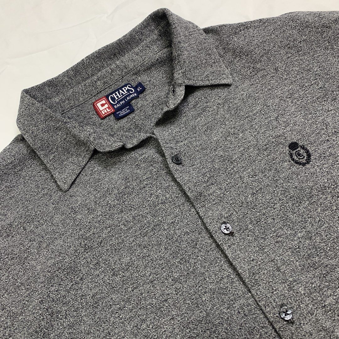 Vintage Chaps RL button up (Category: Formal Shirts) located in Baguio. Submitted by been.aged_ph (Listing ID 1437212570, Image 1). Description: 𝚂𝚒𝚣𝚎: fits up to 2XL 𝙳𝚒𝚖𝚎𝚗𝚜𝚒𝚘𝚗𝚜: 26 x 31 𝙲𝚘𝚗𝚍𝚒𝚝𝚒𝚘𝚗: Excellent 𝙸𝚜𝚜𝚞𝚎: minimal signs of use; collar part (see last photo for reference) Model Height: 5' 7" .