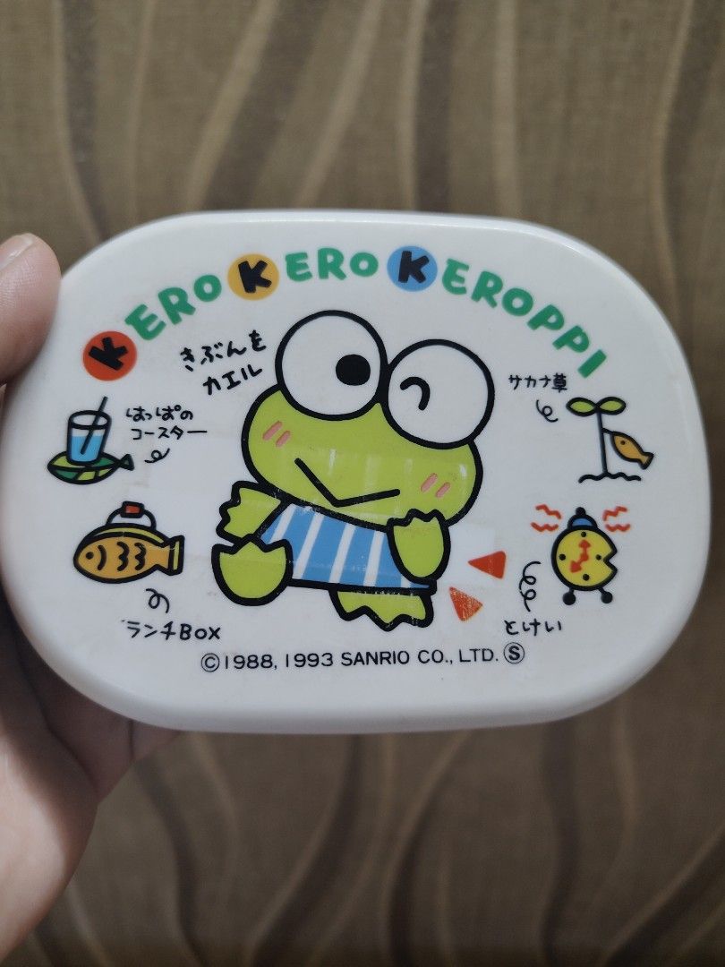 vintage Sanrio Kerokeroppi Container (Category: Character Goods) located in Santa Rosa. Submitted by mmps249.1 (Listing ID 1437342234, Image 1). Description: please check pictures for flaws Crossposted Mine now, pay now shipping courier: JRS only Gcash payment upon order No reservations.