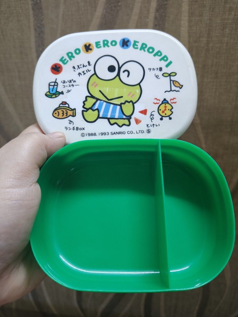 vintage Sanrio Kerokeroppi Container (Category: Character Goods) located in Santa Rosa. Submitted by mmps249.1 (Listing ID 1437342234, Image 2). Description: please check pictures for flaws Crossposted Mine now, pay now shipping courier: JRS only Gcash payment upon order No reservations.