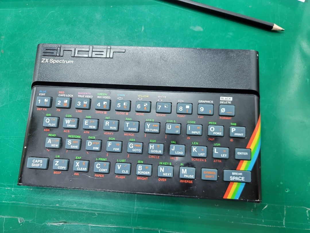 Sinclair 48k Computer Vintage Sinclair ZX Spectrum 48K Rubber Key Computer (Untested ...