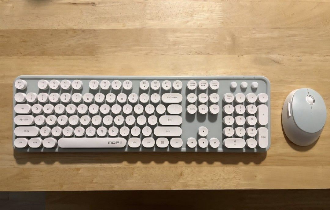 Wireless Keyboard and Mouse Set - Mint Green451178975986995200