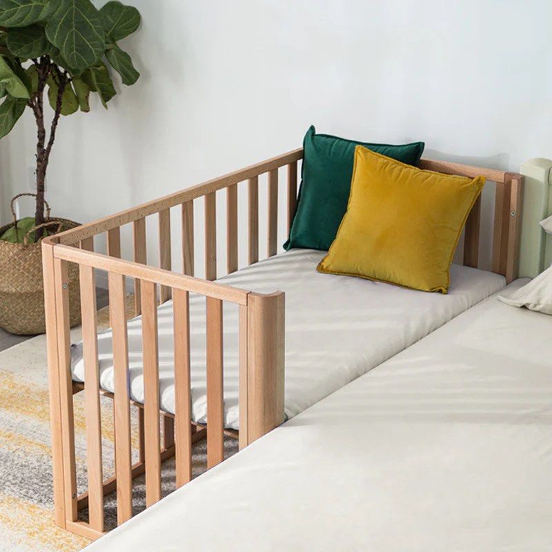 Wooden Baby Crib (Category: Cots & Cribs) located in Pasig City. Submitted by gojudook34 (Listing ID 1437238962, Image 1). Description: Convertible Crib + Mattress Bought from barnmobler (Hansel Convertible Crib) ₱13500.