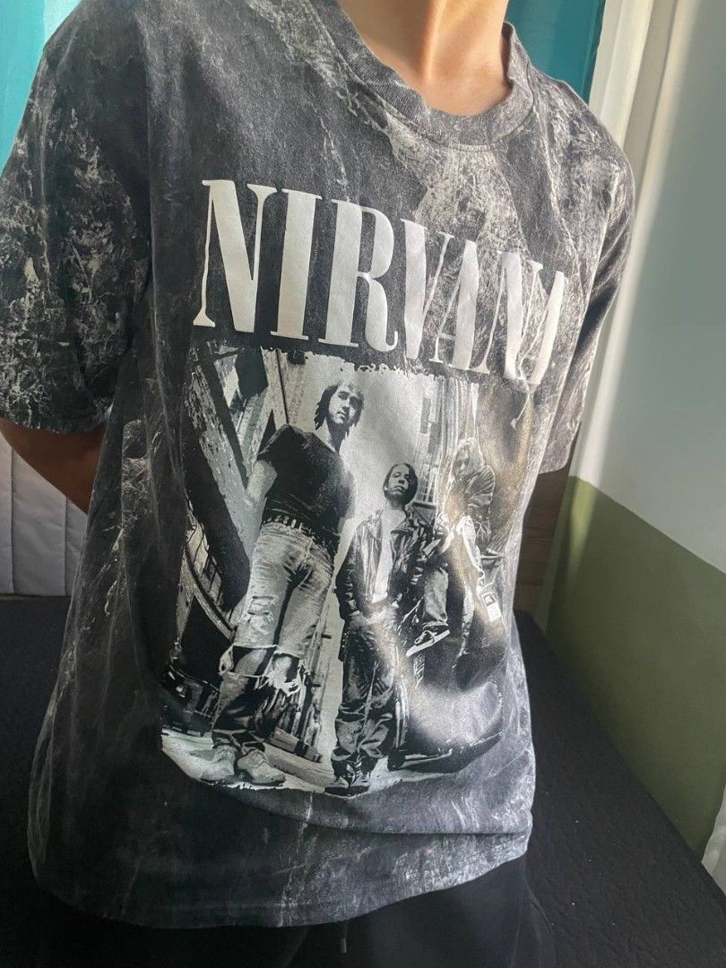 Zara Nirvana Graphic Tee (Category: Tshirts & Polo Shirts ) located in Manila. Submitted by rokkz (Listing ID 1437304413, Image 2). Description: - Zara Nirvana graphic t-shirt - Crew neck, short sleeves - Unique distressed wash - Size: M - Made in USA.