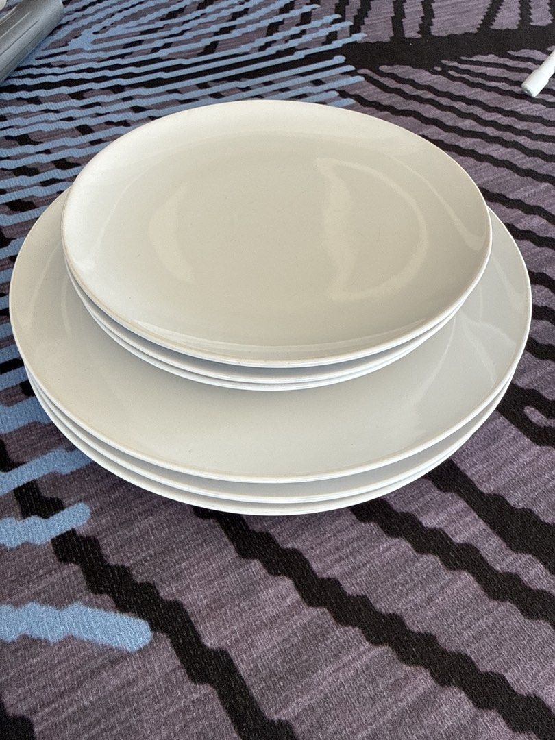 💝 IKEA White Stoneware Plates451843790796892164