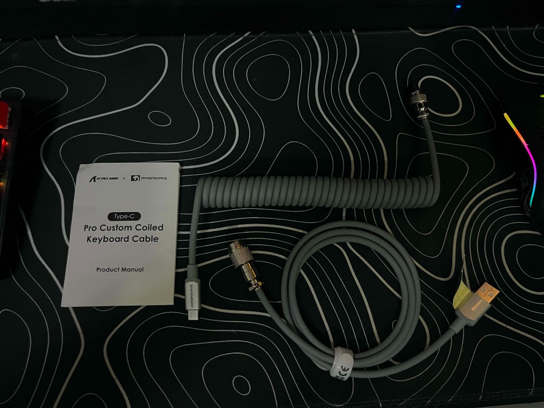 ATTACK SHARK x MAMBASNAKE C01 Coiled Keyboard Cable, Computers & Tech ...