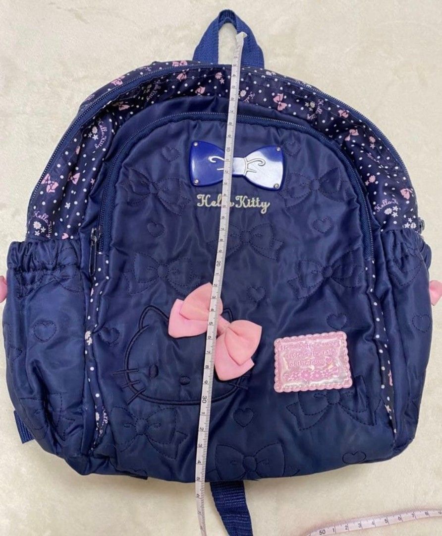 Authentic HELLO KITTY Backpack Bag SANRIO (Category: Diaper Bags & Wetbags) located in Quezon City. Submitted by an.marie (Listing ID 1332950727, Image 1). Description: Original HK Very nice backpack washable. barely used 8/10 condition There are no noticeable scratches or stains. It can be used by children from preschool age to elementary school age..