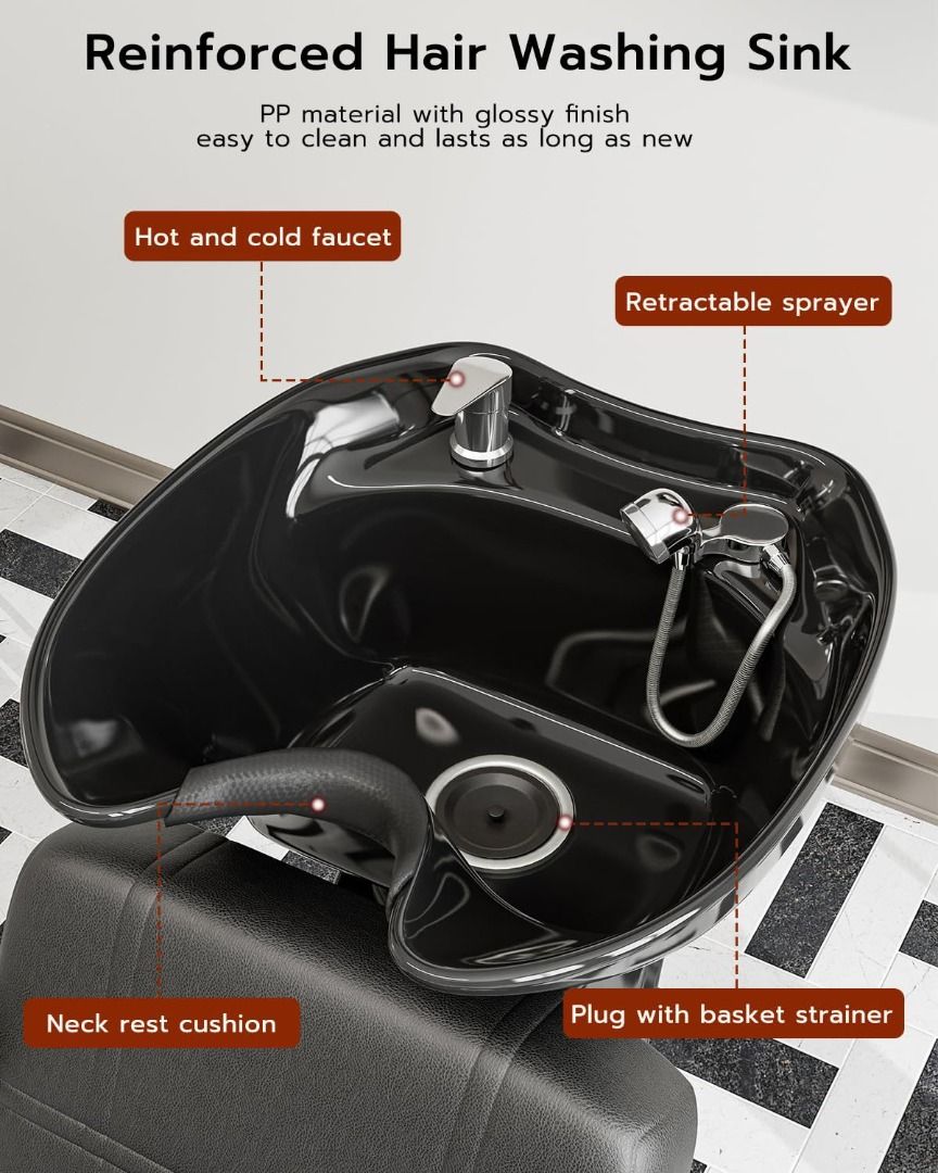Backwash Shampoo Unit Chair (Category: Everything Else Others) located in Quezon City. Submitted by trustrade86136 (Listing ID 1437446228, Image 3). Description: 💇‍♀️ Backwash Shampoo Unit Chair – Comfortable & Professional! (202605-274) 🪑 Ergonomic salon chair design 💺 Soft high-density foam cushion 💧 Waterproof PU leather finish 🚿 Reinforced hair washing sink 🔥 Hot & cold faucet included ⚙️ Stable & durable base 💡 Perfect for: Hair Salon
