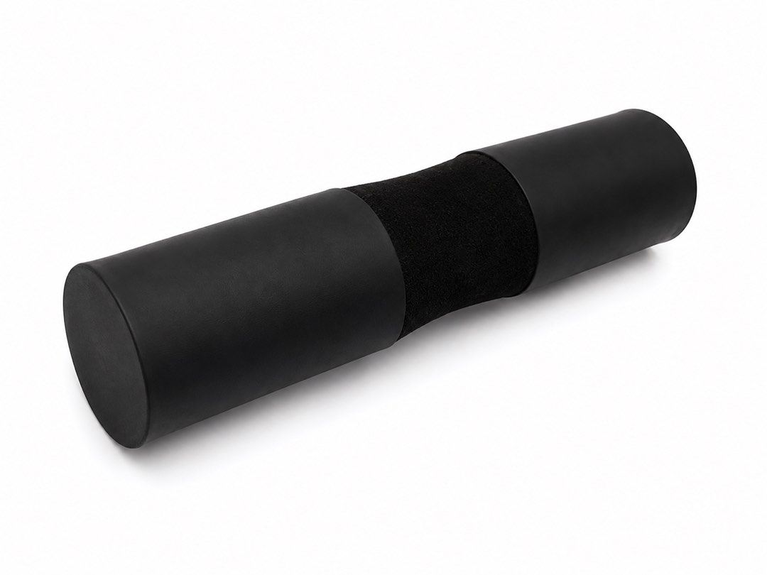 Barbell Shoulder Pad / Squat Pad (Black) (Category: Weights & Dumbbells) located in San Juan City. Submitted by kera.g815 (Listing ID 1437447561, Image 2). Description: Train heavier and more comfortably with this barbell shoulder pad 💪 Designed to reduce pressure on your neck and shoulders during squats, lunges, and hip thrusts. ✨ Product Details: * Color: Black * Material: High-density foam * Ergonomic design with soft center cushioning * Fits