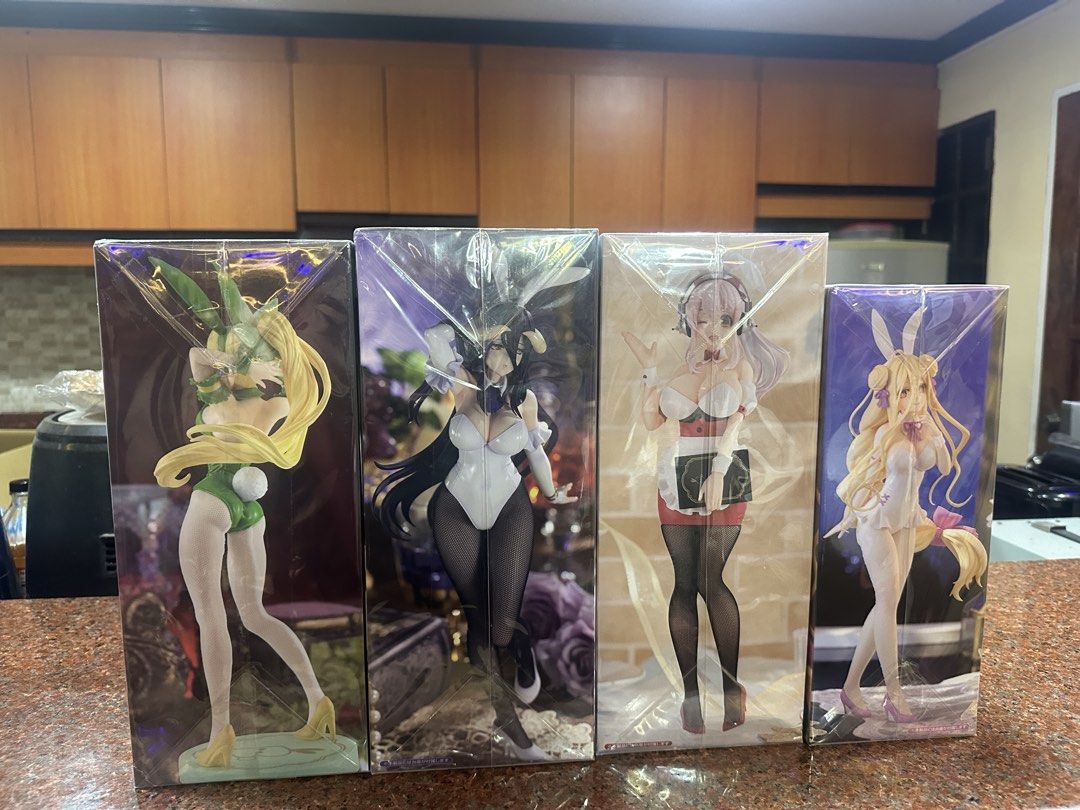 B-Cute Bunnies Figure Set (Category: Figurines & Statues) located in Manila. Submitted by astrayhashira (Listing ID 1437518992, Image 2). Description: - B-Cute Bunnies figure set - Featuring characters from: - Sword Art Online - Overlord - Super Sonico - Date A Live - All figures are in original, sealed packaging..