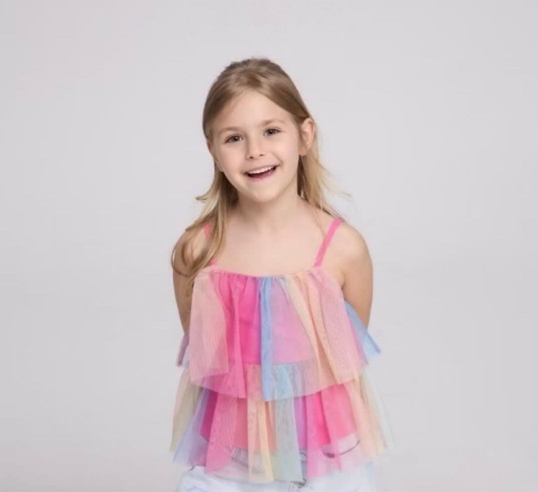 Brandnew Authentic Terranova Tulle Flounce Top (Category: Babies & Kids Fashion) located in Quezon City. Submitted by etcetcshop (Listing ID 1437518318, Image 1). Description: Brandnew Authentic Terranova Tulle Flounce Top Size: 12/13yo Washed but never worn Shipping thru j&t c/o buyer ‼️If your kids is bigger or smaller than average pls adjust accordingly‼️ ⚠️No rush shipping, allow up to 2 days to ship ⚠️No shipping on a weekend ⚠️Lp posted on 