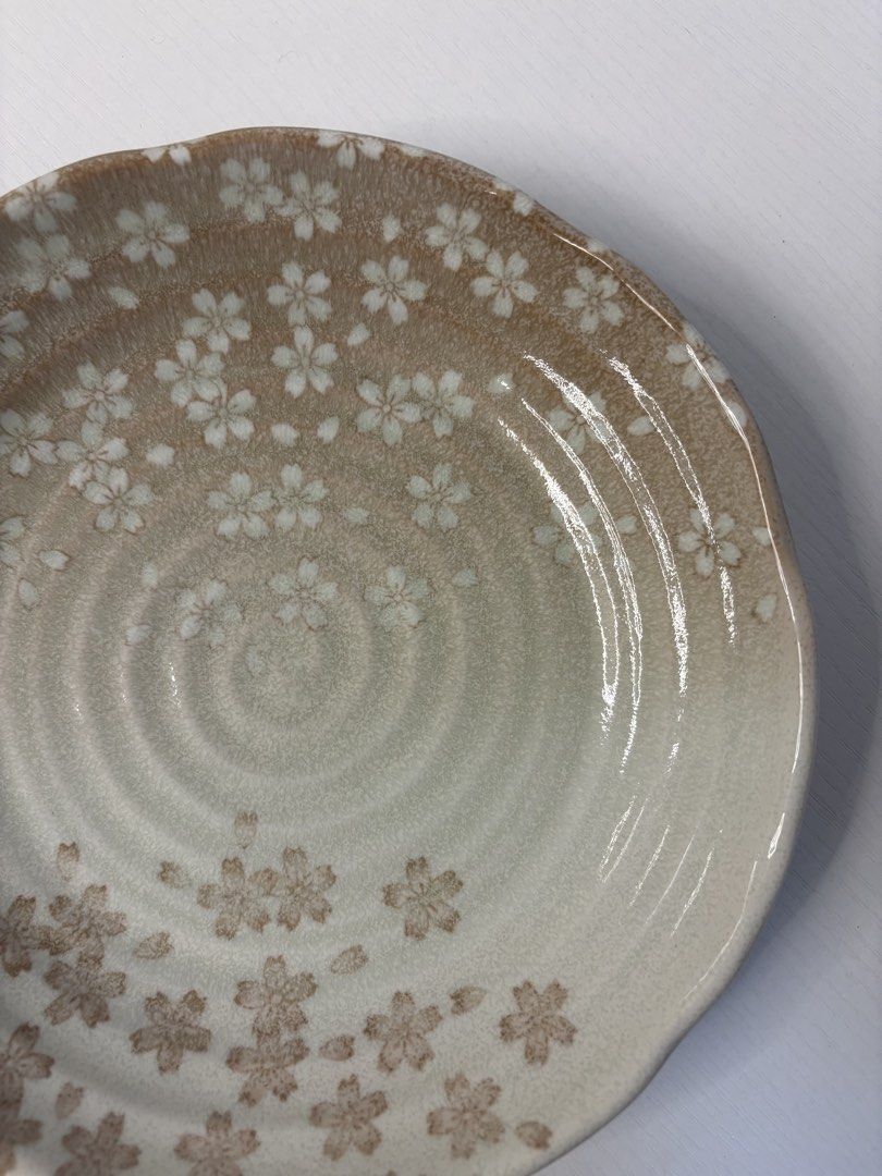 Brown Sakura Swirl Breakfast Deep Plate (Category: Other Kitchenware & Tableware) located in Imus. Submitted by tableforfive (Listing ID 1437490392, Image 2). Description: Stoneware 8.5 inches Stock : 1 pc only.