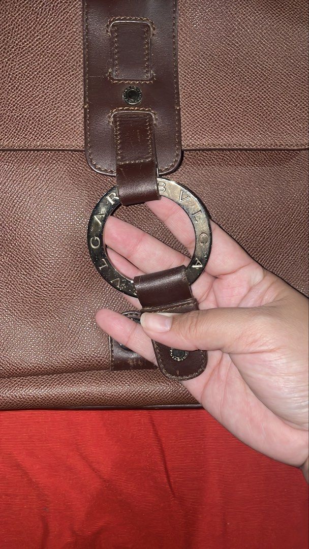 Bvlgari bag (Category: Luxury Bags & Wallets) located in Imus. Submitted by yobiochii (Listing ID 1437414467, Image 3). Description: Bulgari Tote Bag, Bulgari Bulgari Double Logo, All Leather, Brown, Genuine Leather, Unisex,.