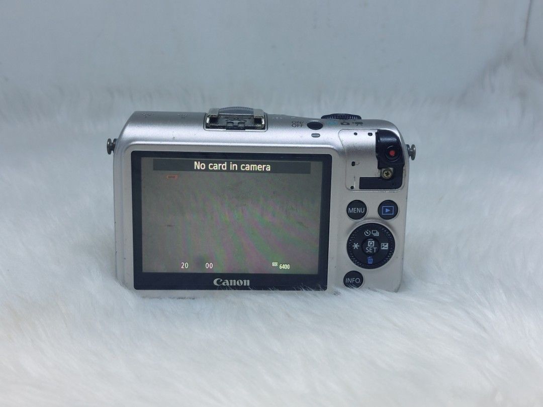 Canon EOS M Camera with Lens(defective) (Category: Cameras) located in Manila. Submitted by jonrick.co (Listing ID 1437524305, Image 2). Description: - Canon EOS M camera - Includes Canon Zoom Lens EF-M 14-45mm 1:3.5-6.3 IS STM - Silver body - Built-in flash Selling as is defective for parts out or repair with power good lcd di mapindot keypad no focus no battery included borrow batt to test it sa interesado lang no to lowballer.