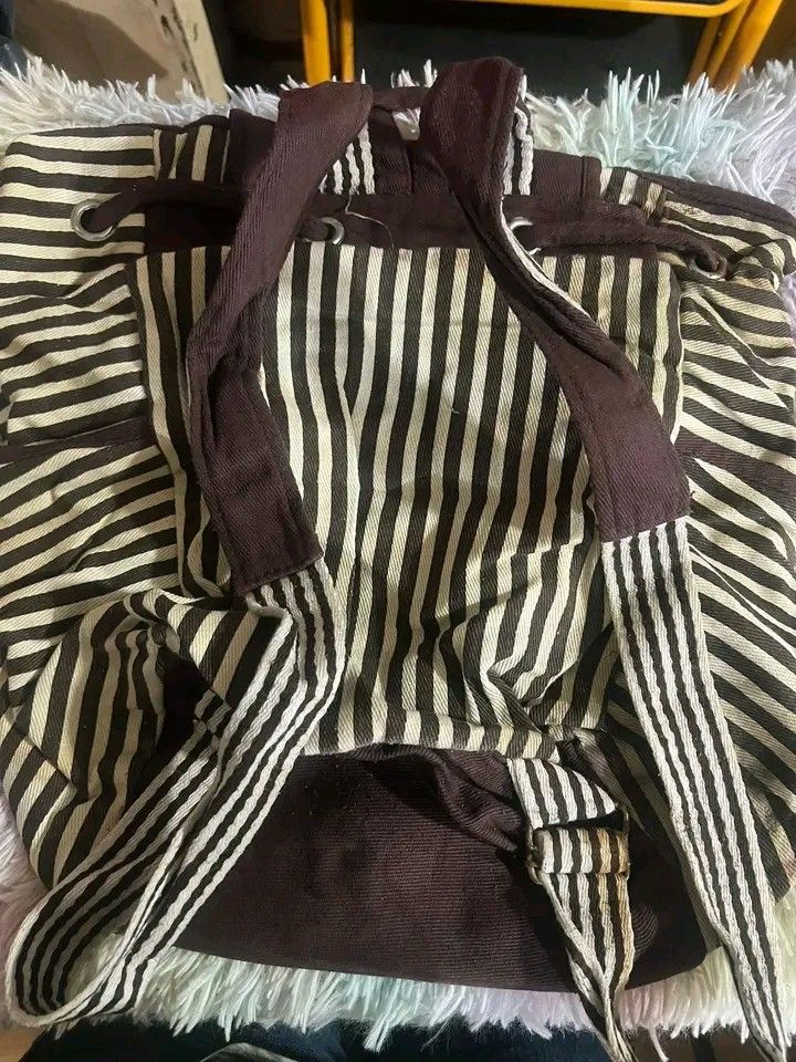Canvass backpack (Category: Backpacks) located in Marikina City. Submitted by ms.crybabe (Listing ID 1437433256, Image 2). Description: Canvass backpack ✅ Sale sale at 270‼️‼️.