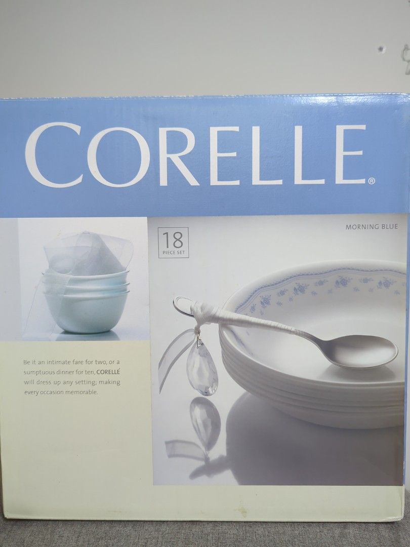 Corelle Morning Blue 18-Piece Dinnerware Set452220820118589440