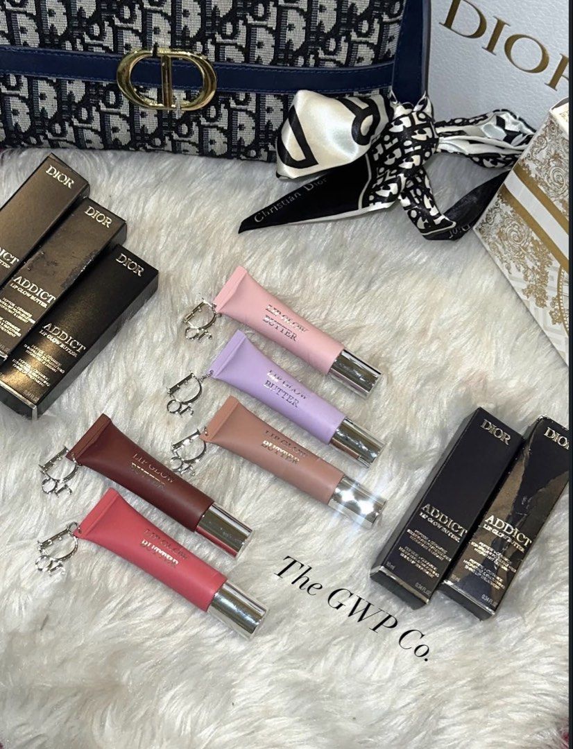 Dior Addict Lip Glow Butter (Category: Makeup) located in Manila. Submitted by thegwpco (Listing ID 1437505222, Image 1). Description: - Dior Addict Lip Glow Intense - Available in multiple shades - Includes original box and Dior charm - Lip glow butter .
