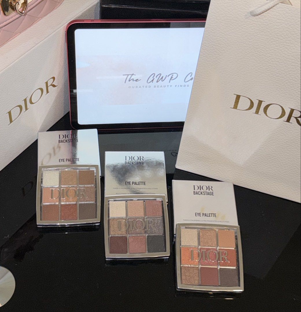 DIOR BACKSTAGE EYE PALETTE (Category: Makeup) located in Manila. Submitted by thegwpco (Listing ID 1437503853, Image 2). Description: DIOR BACKSTAGE EYE PALETTE • 001 • 002 • 003.