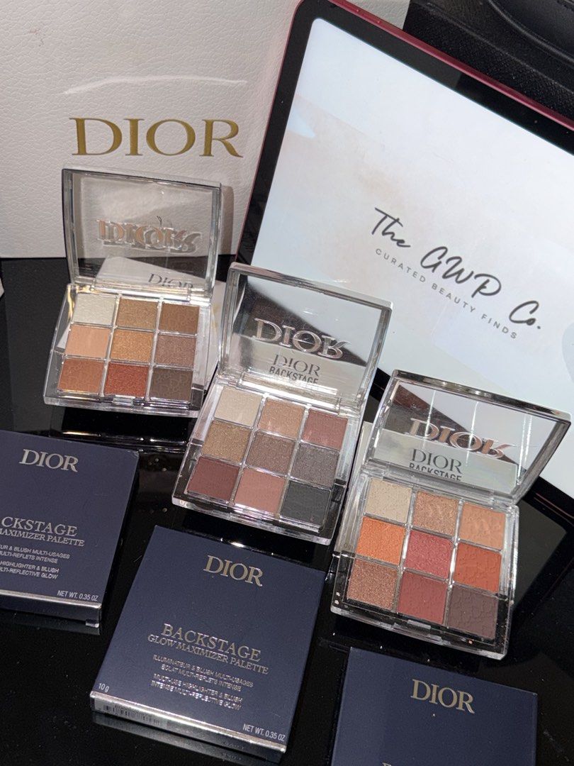 DIOR BACKSTAGE EYE PALETTE (Category: Makeup) located in Manila. Submitted by thegwpco (Listing ID 1437503853, Image 1). Description: DIOR BACKSTAGE EYE PALETTE • 001 • 002 • 003.