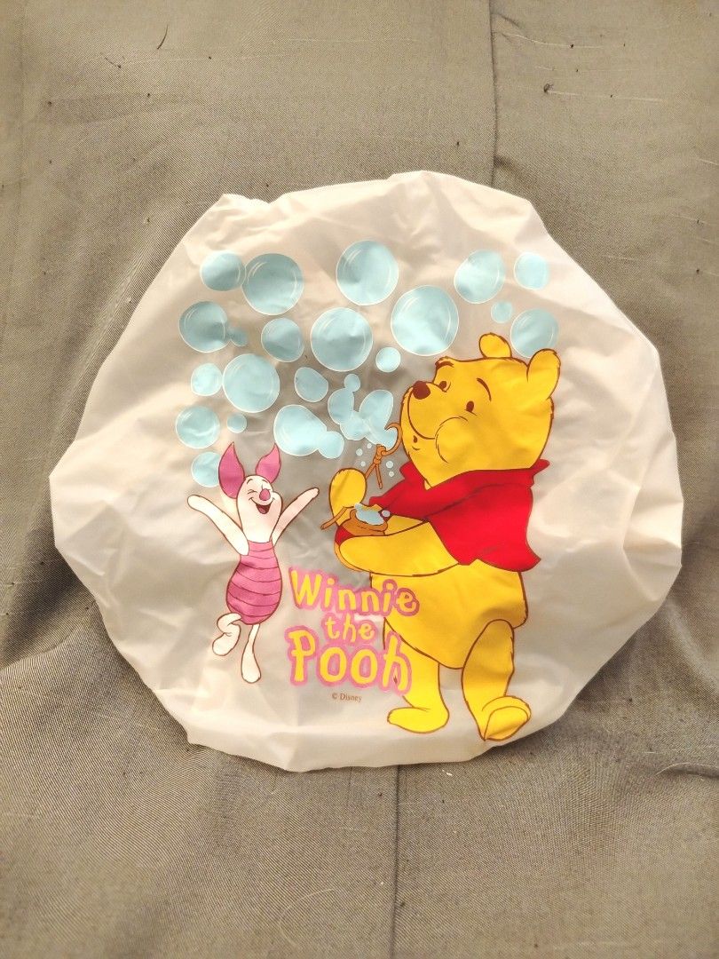 Disney Pooh × Piglet Shower Cap (Category: Bath) located in San Fernando. Submitted by jpmarketplace2023 (Listing ID 1437545673, Image 1). Description: 💚 All items are authentic from Japan. 💛 MOP: GCash (❌️ GCash Protect) 🩵 MOD: LBC only (❌️ S. Checkout, COD, COP) 💙 Meet-up: Vista Mall, San Fernando, Pampanga 💜 All items are on-hand. 🧡 First to pay gets the item first. ❤️ Breakable items are packed with care and caution. Seller will not be 