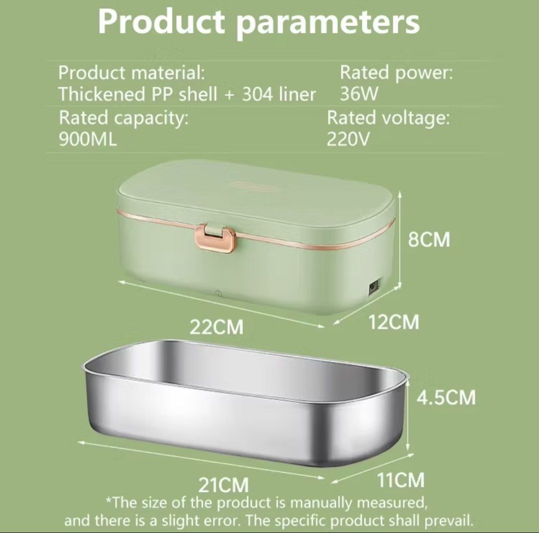 Electric Heating Lunch Box 900ml451967594456033281