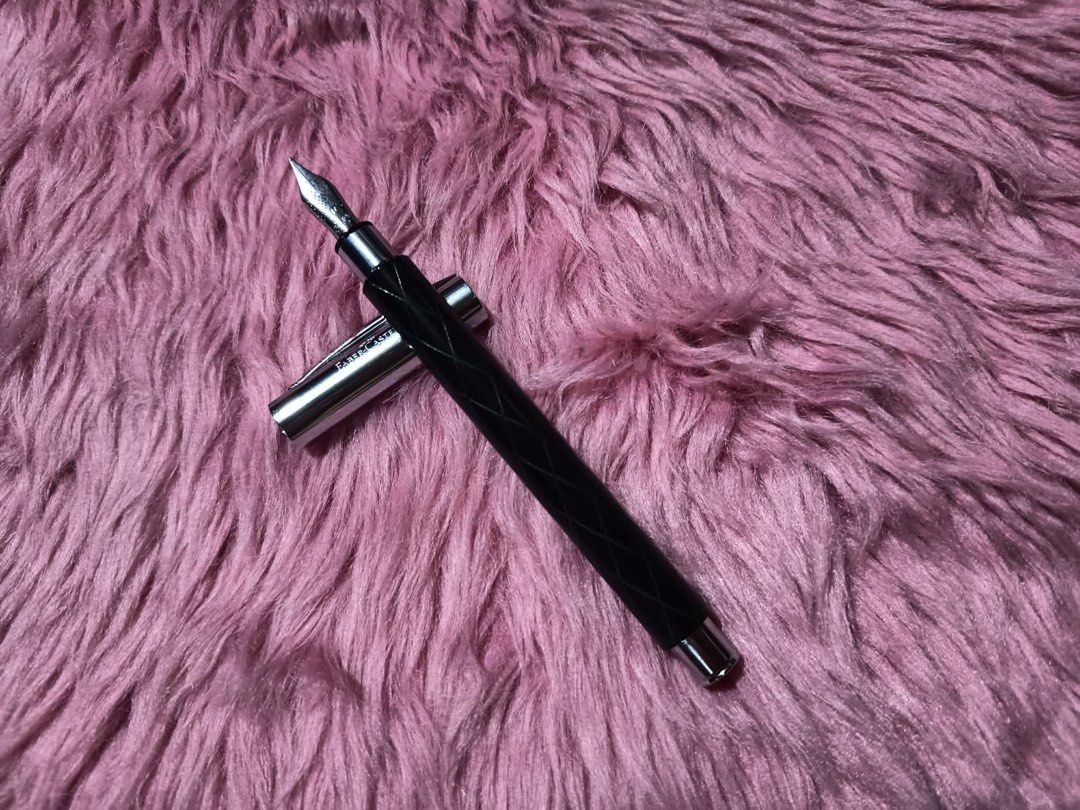 Faber-Castell Fountain Pen (Category: Stationery & School Supplies) located in Quezon City. Submitted by claudsley56707 (Listing ID 1437447326, Image 2). Description: Item Name: Faber-Castell Fountain Pen Brand: Faber Castell Ambition Nib Size: Fine Color: Black Description or Style: It is a nice black pen. There is a sign of usage but in very good condition. Includes original box. Price: 3,500 + SF Mode of Payment: BPI/ GoTyme/Gcash.