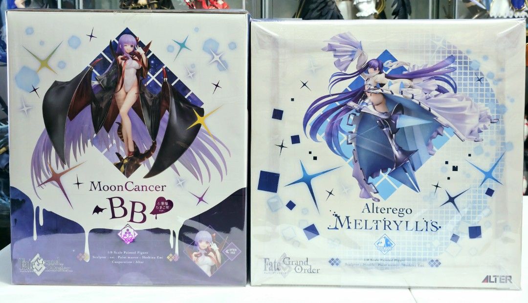 Fate Grand Order Moon Cancer BB and Meltryllis (Category: Toys & Games) located in Pasig City. Submitted by chickashop (Listing ID 1437435011, Image 2). Description: Fate Grand Order Meltryllis and Moon Cancer BB Both bib complete 21k set Ortigas pickups.