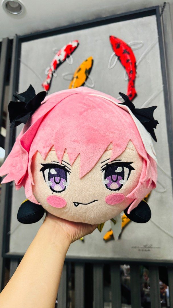 Fate/EXTELLA Link Astolfo Mega Jumbo Nesoberi plush (Category: Plushies & Soft Toys) located in Lipa City. Submitted by twinklexpress (Listing ID 1437535500, Image 1). Description: - Adorable Sega Astolfo plushie - Features pink hair - Detailed outfit with black bows - Cute expression - Well-made - Perfect for fans and collectors.