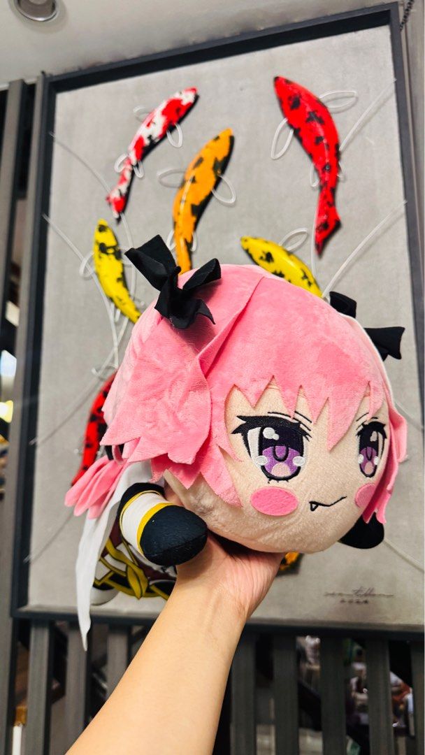 Fate/EXTELLA Link Astolfo Mega Jumbo Nesoberi plush (Category: Plushies & Soft Toys) located in Lipa City. Submitted by twinklexpress (Listing ID 1437535500, Image 2). Description: - Adorable Sega Astolfo plushie - Features pink hair - Detailed outfit with black bows - Cute expression - Well-made - Perfect for fans and collectors.