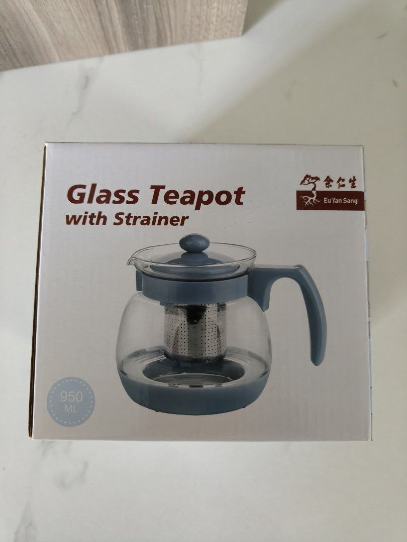 Glass Teapot with Strainer - 950ml452089784734863360