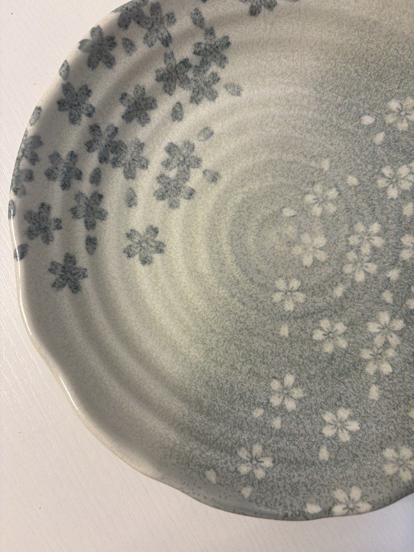 Grey Sakura Swirl Breakfast Deep Plate (Category: Other Kitchenware & Tableware) located in Imus. Submitted by tableforfive (Listing ID 1437490786, Image 2). Description: Stoneware 8.5 inches Stock: 1 pc only.