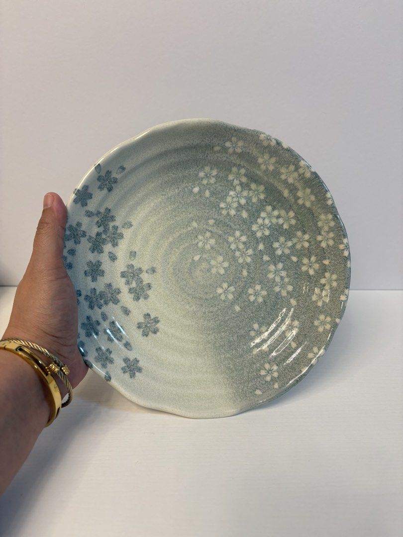 Grey Sakura Swirl Breakfast Deep Plate (Category: Other Kitchenware & Tableware) located in Imus. Submitted by tableforfive (Listing ID 1437490786, Image 1). Description: Stoneware 8.5 inches Stock: 1 pc only.