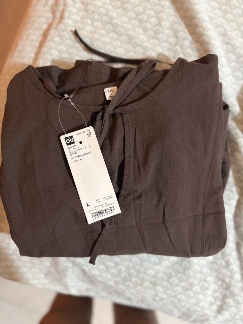 GU dress(brown) (Category: Dresses) located in San Pablo. Submitted by kiaraa. (Listing ID 1437521568, Image 2). Description: GU dress(brown) Brand new!!!! Large Rfs: wrong size 😭😭😭 Free sf.