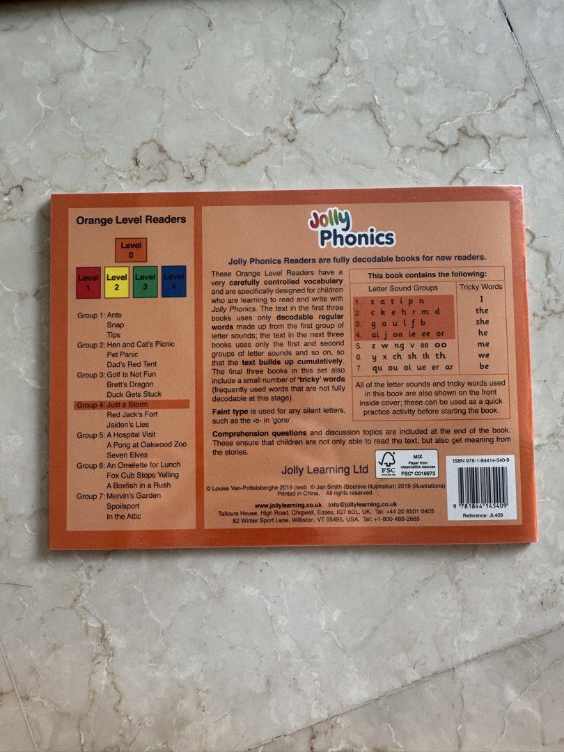 Jolly Phonics Orange Level Readers (Group 4)- Set of 3, Hobbies & Toys