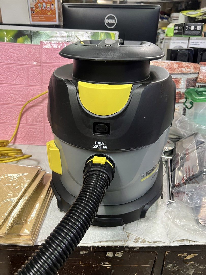Karcher Professional Vacuum Cleaner T15/1 Working Condition (Category: Vacuum Cleaner & Housekeeping) located in Pasay City. Submitted by meostore (Listing ID 1437463799, Image 1). Description: KARCHER Professional Dry Vacuum Cleaner T 15/1 -Input rating: 220-240V / 50-60Hz -Series model: T 15/1 -Features: Flexible cable; Integrated accessory storage; Operation using foot switch; Main filter basket NOTE: Please expect dusted portions. Actual phot
