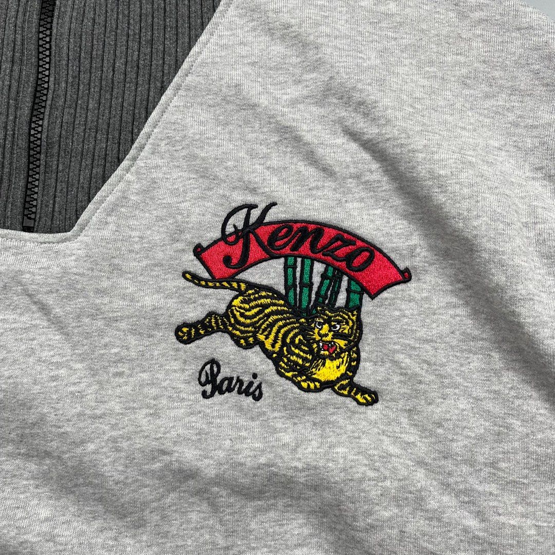 Kenzo - Bamboo Tiger Embroidery - Sweater (Category: Coats, Jackets and Outerwear) located in Subic. Submitted by splx.stff (Listing ID 1437503227, Image 3). Description: No Flaw Missing Neck tag Excellent Condition All details are posted - Width: 24 Length: 25 - Feel free to offer Ask before you buy No return No Refund .