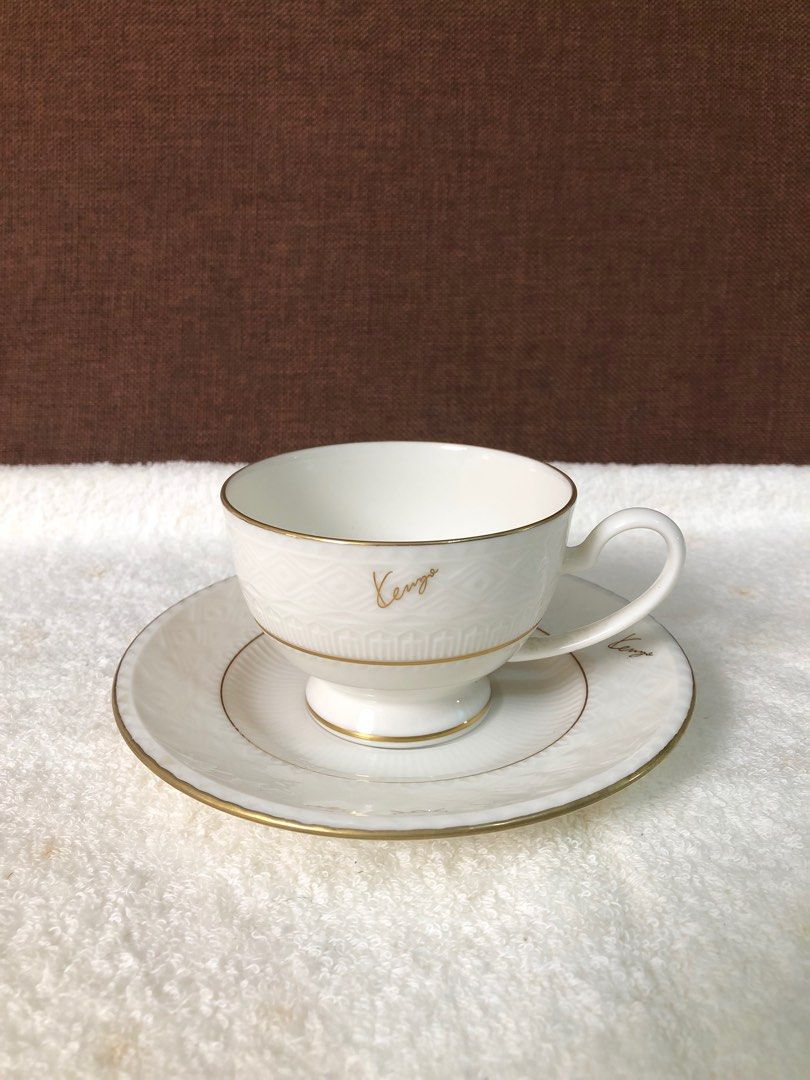 KENZO PORCELAIN TEACUP&SAUCER (Category: Coffee & Tea Tableware) located in Malolos. Submitted by djsbrandedcollection (Listing ID 1437548601, Image 1). Description: KENZO TEACUP&SAUCER ✅GOOD CONDITION 💕 399 PESOS ONLY 📌MOP: GCASH/MAYA 📌MOD: LALAMOVE&FLASH ❌NO FREE SHIPPING / NO COD.