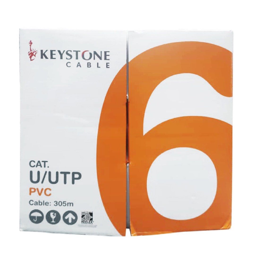 Keystone CAT6 U/UTP PVC Network Cable - 305m452010999410872320