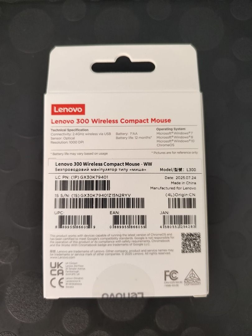 Lenovo 300 Wireless Compact Mouse451890551026493441
