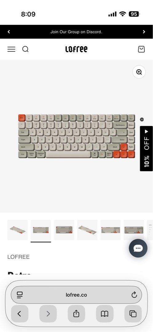 LOFREE Retro Flow Keycaps 84451898929578649600