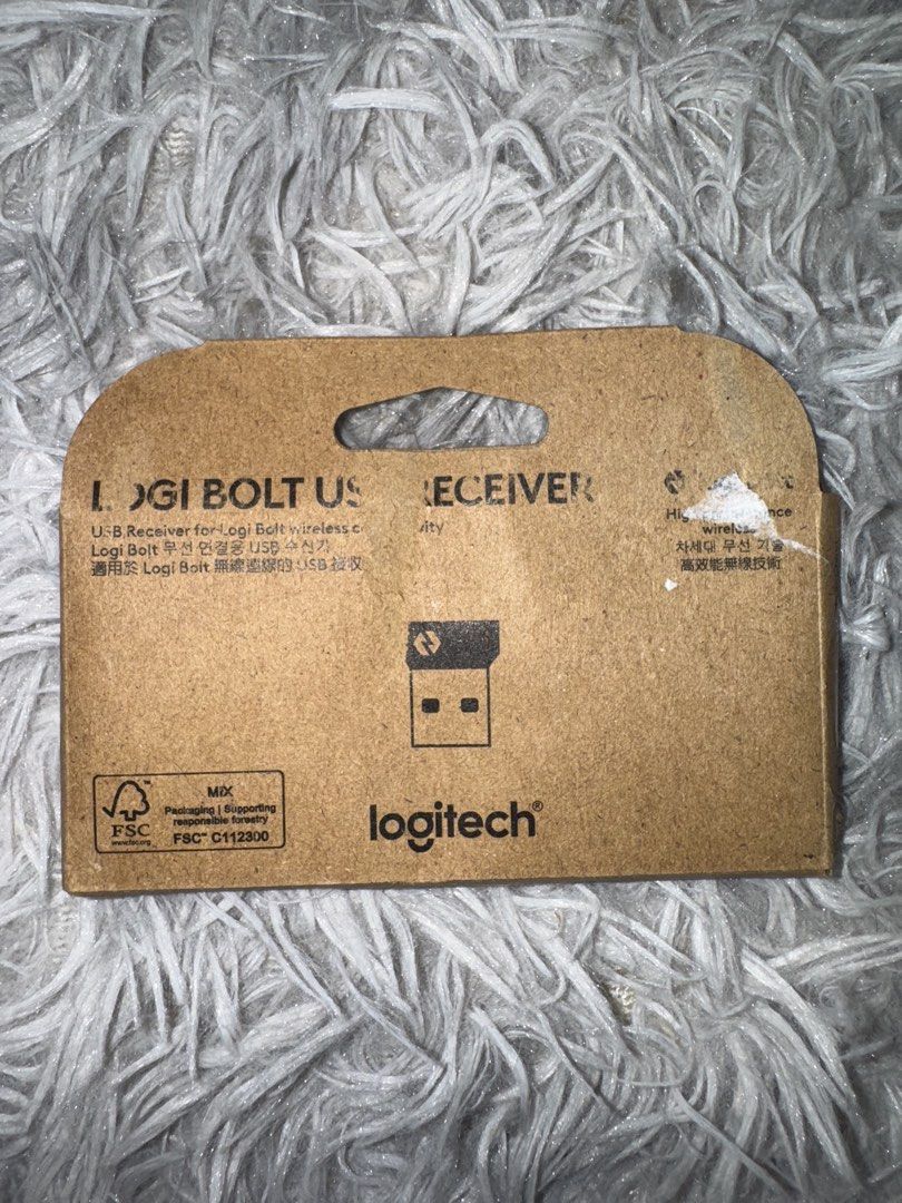 Logitech Bolt USB Receiver-Bolt Ready Device, Multi-Computer Workflows, One Receiver - 6 Devices, Easy Pairing452474405955850240