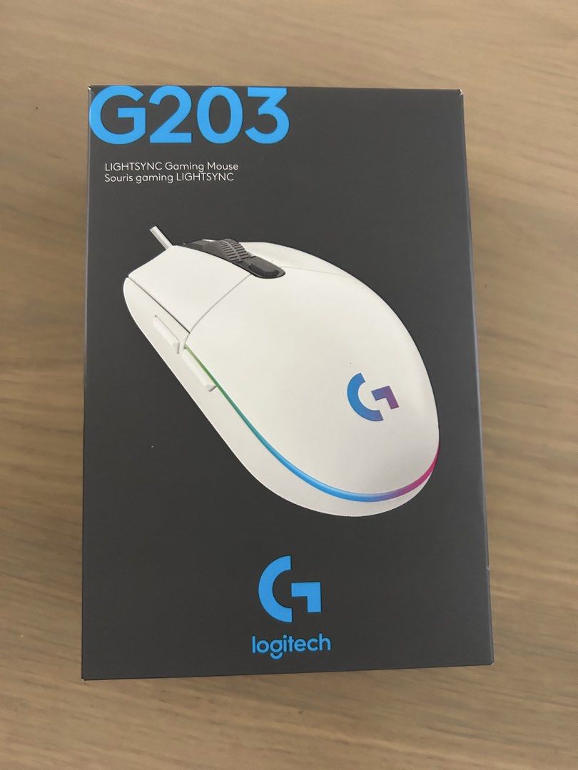 Logitech G203 LIGHTSYNC Gaming Mouse - White452021056355051520