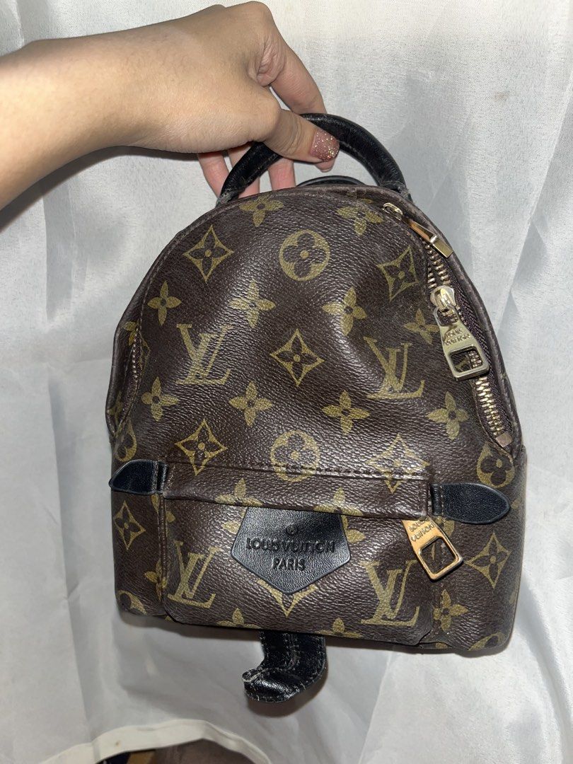 Louis Vuitton Two-Way Mini Backpack (Category: Luxury Bags & Wallets) located in Santa Rosa. Submitted by mo0chimi (Listing ID 1437556772, Image 1). Description: - Louis Vuitton mini backpack - Classic monogram canvas - Top handle and adjustable 2 way straps (sling and backpack) Flaws: worn out leather on straps.