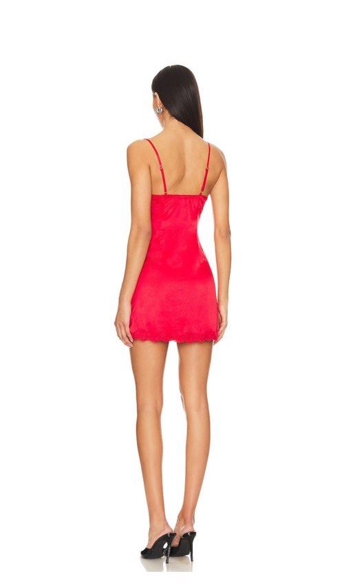 Lovers and Friends Cassandra Slip (Category: Dresses) located in Quezon City. Submitted by bagelll18 (Listing ID 1437438305, Image 2). Description: - Red mini dress - Lace trim on neckline and hem - Spaghetti straps - V-neckline - Side slits - Adjustable straps at the back - Ideal for a night out.